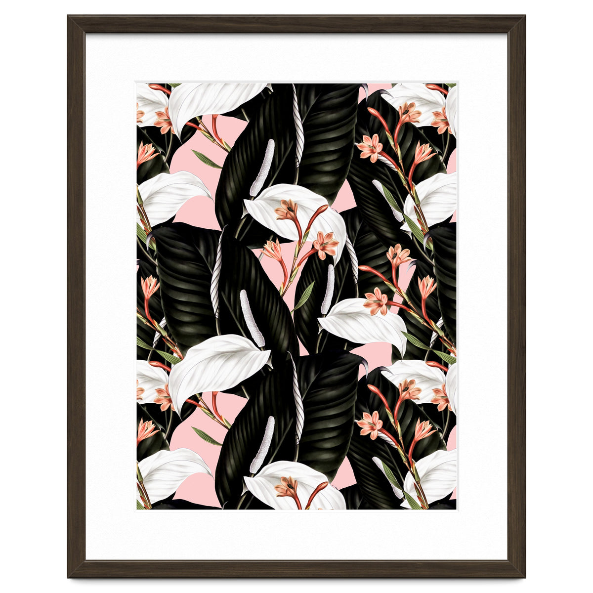 Flowery exotic botanical pink