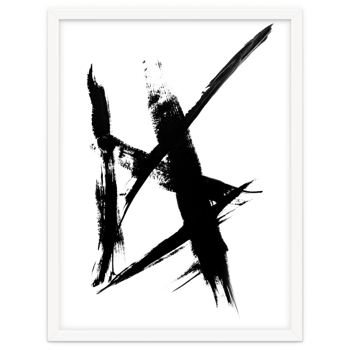 Abstract Brushstroke Print