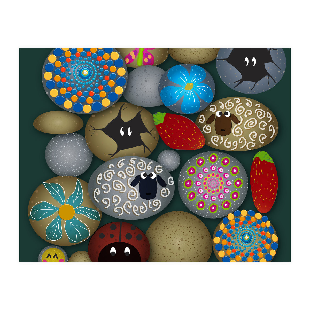 Painted Rocks (Print Only)
