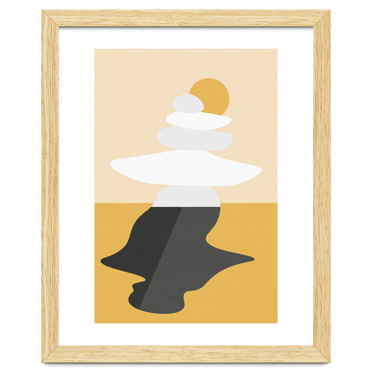 Abstract Cairn - Golden Desert