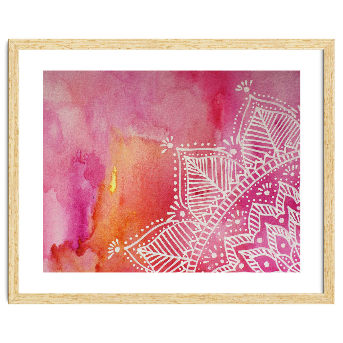 Abstract mandala tye-die - pink