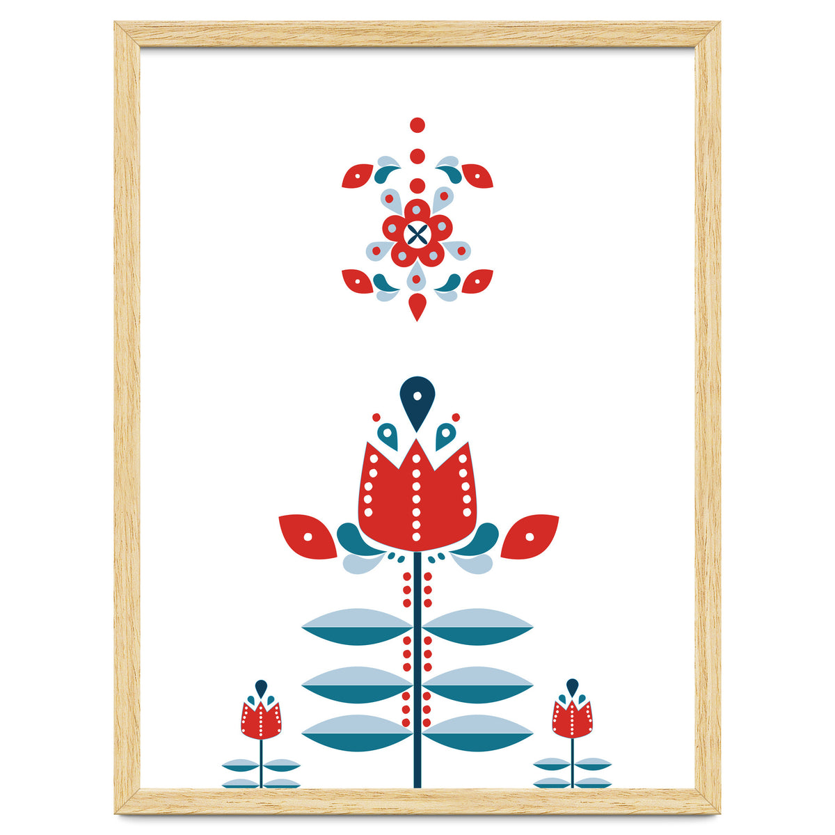 Scandinavian Folk Flowers