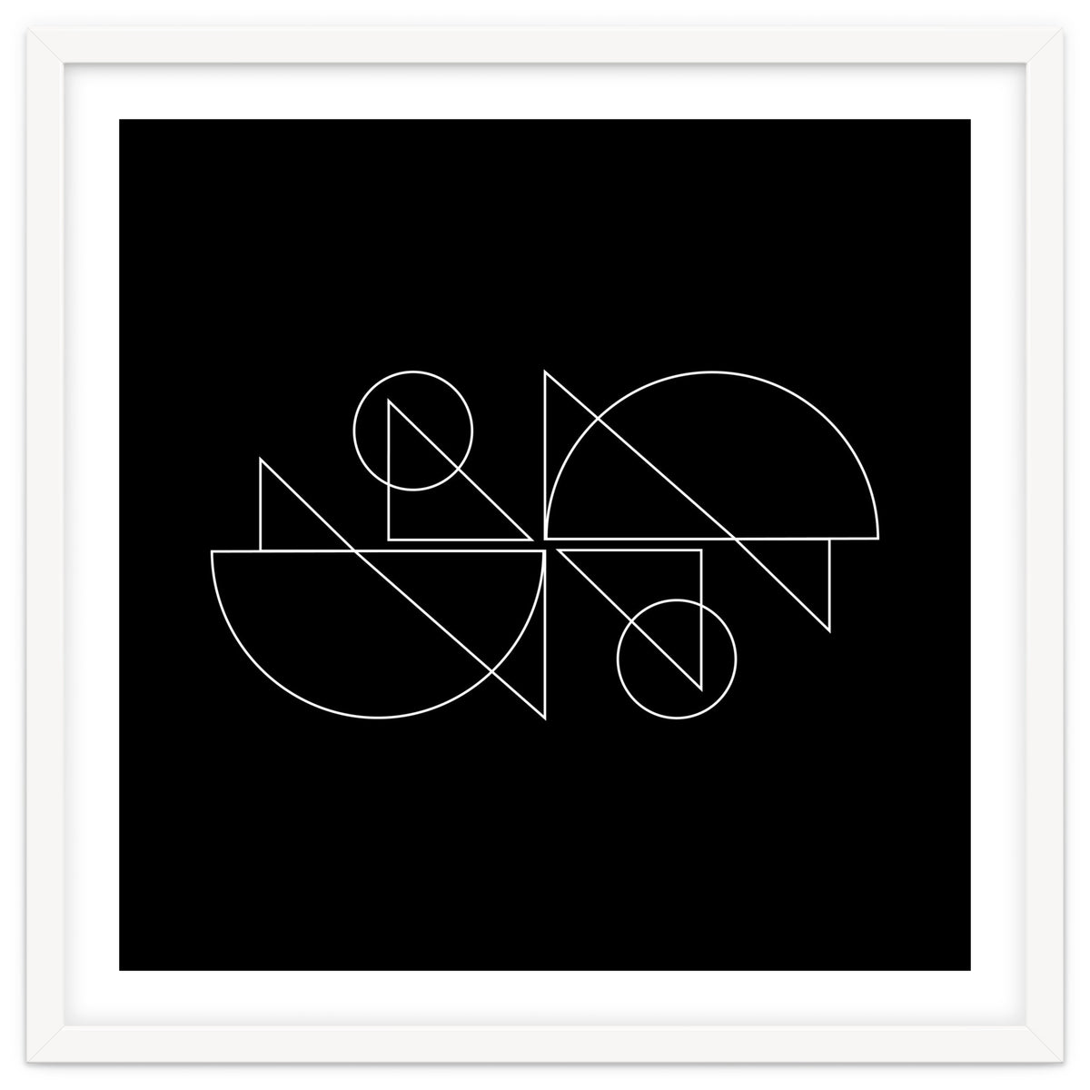 Tandem Cyclists | modern geometric