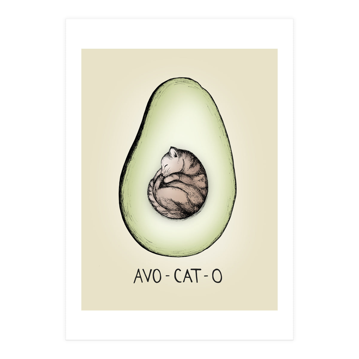 Avo-cat-o (Print Only)
