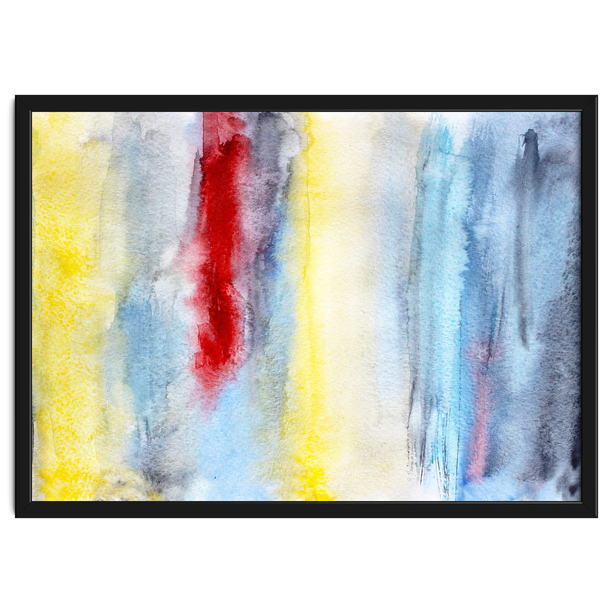 Touch of red || abstract watercolor