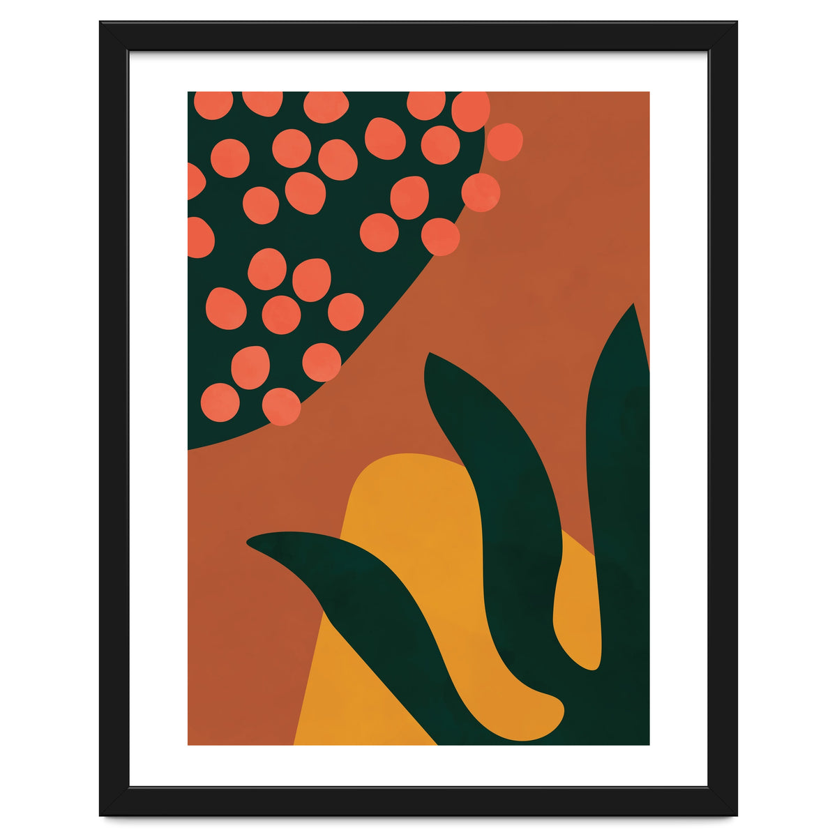 Abstract Boho Botanical Minimalist Modern