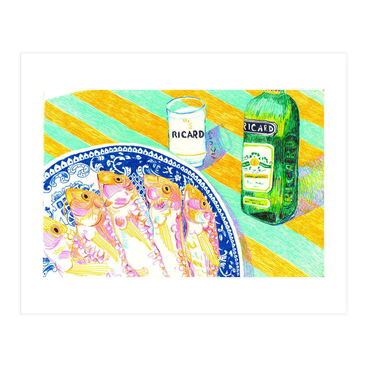 Lunch Rougets & Pastis (Print Only)