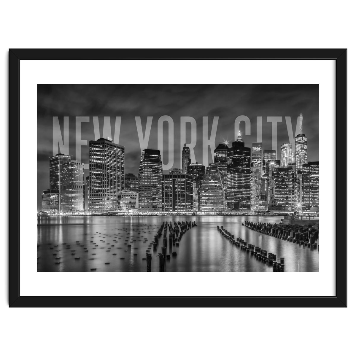 NEW YORK CITY Skyline | Monochrome