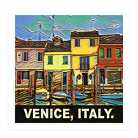 Colorful Venice Homes (Print Only)