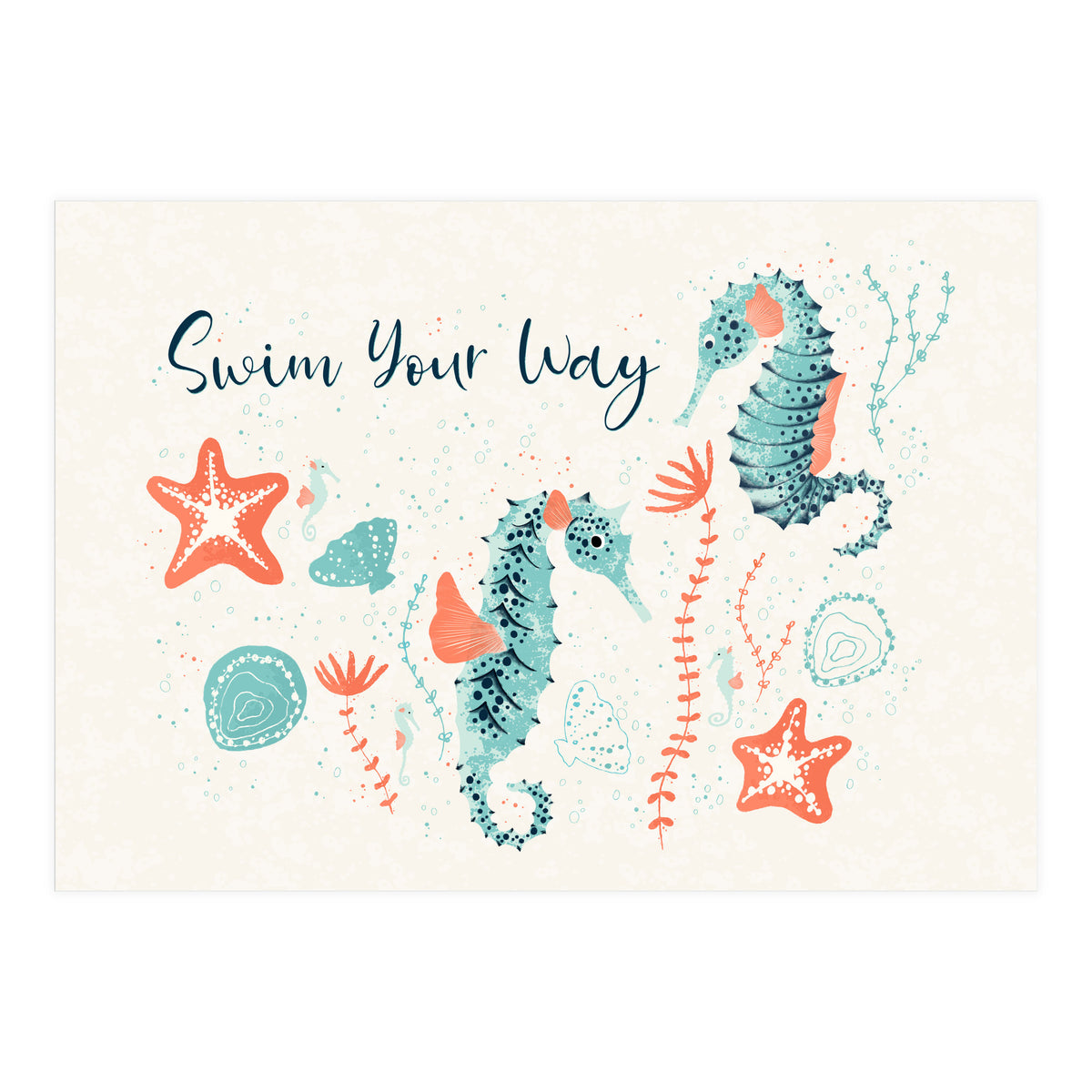 Swim Your Way Seahorse (Print Only)