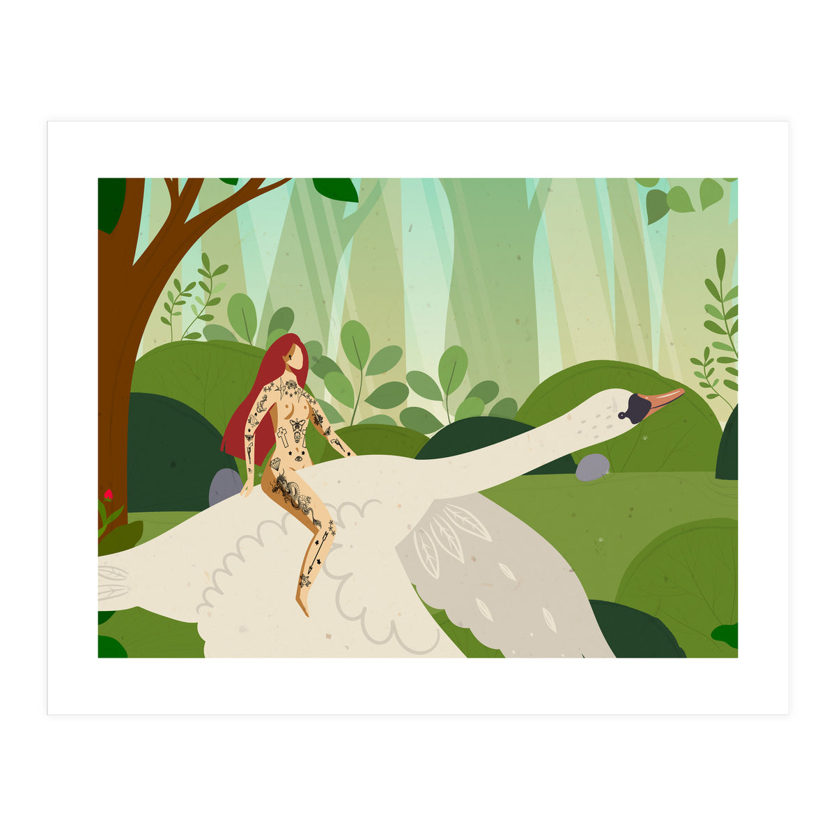 Riding My Swan (Print Only)