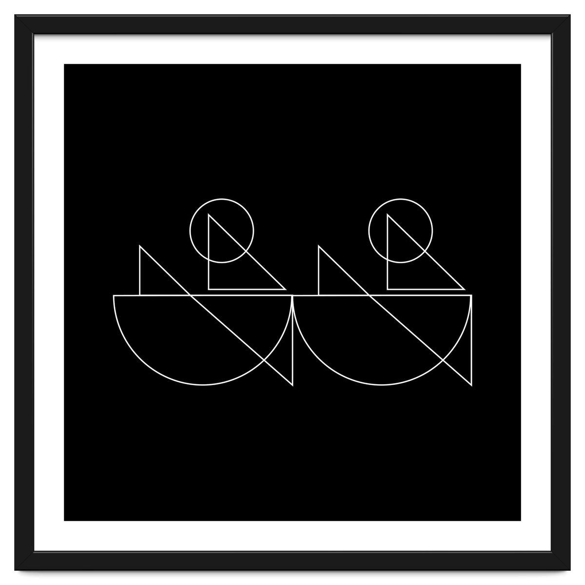 Kayakers | modern geometric