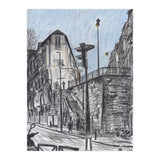 Cold afternoon on Artist Street in Paris (Print Only) thumbnail