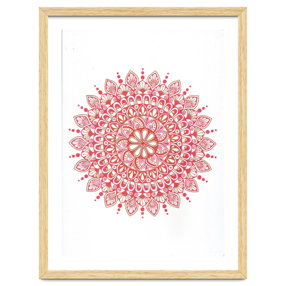 Red & Gold Mandala 2