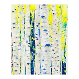 Aspen Tree Forest, Nature Watercolor Landscape Painting, Mystical Botanical Plants (Print Only) thumbnail