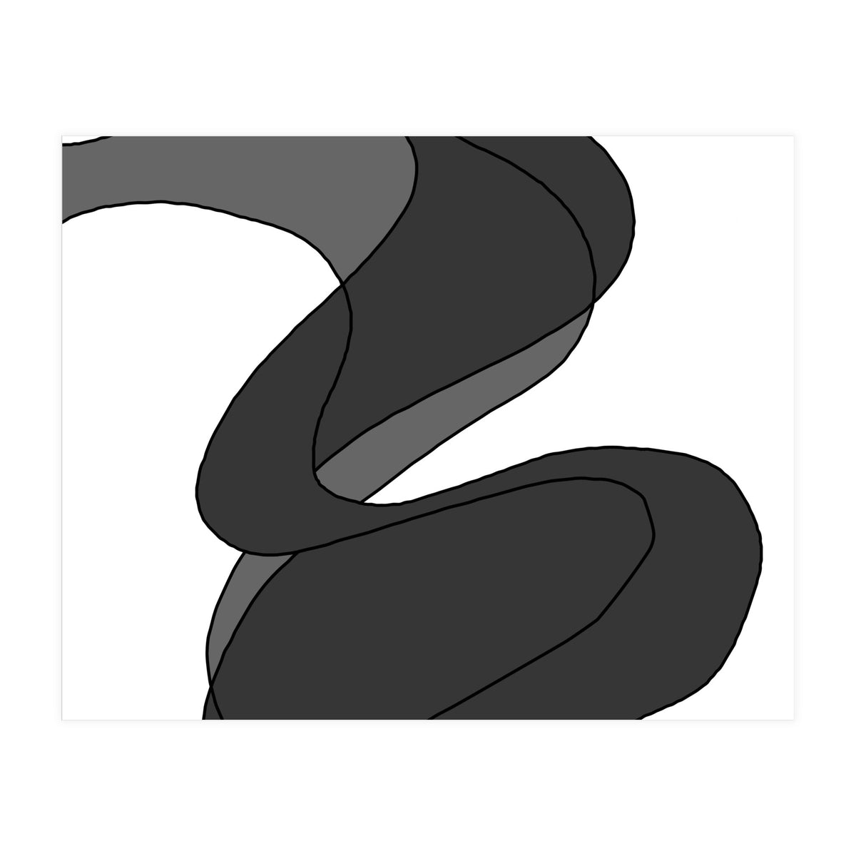 Grey Waves 5 (Print Only)