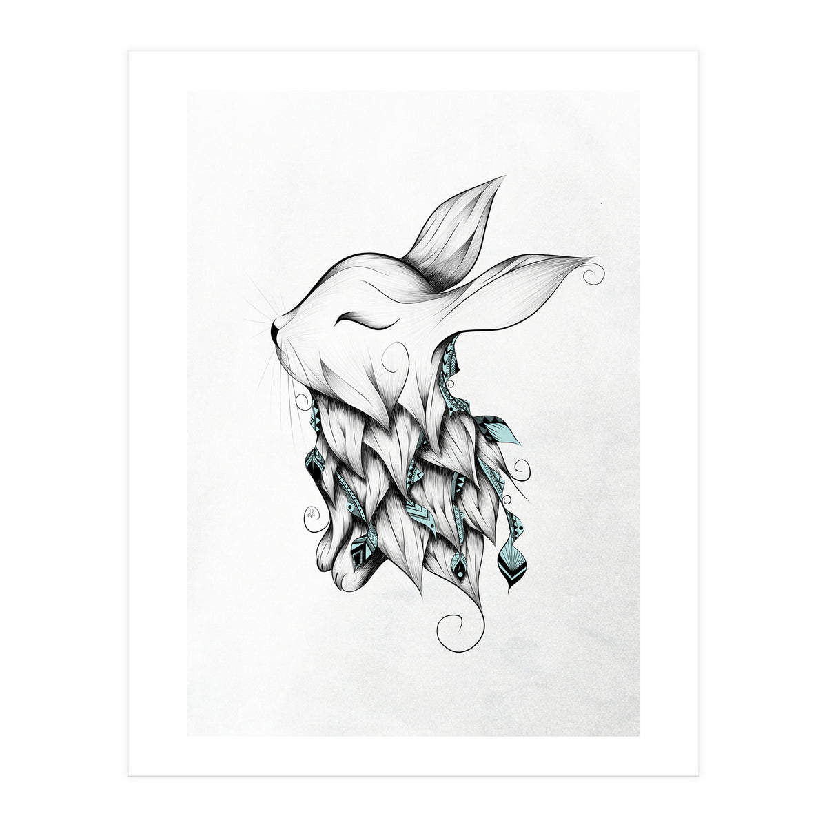 Poetic Rabbit (Print Only)
