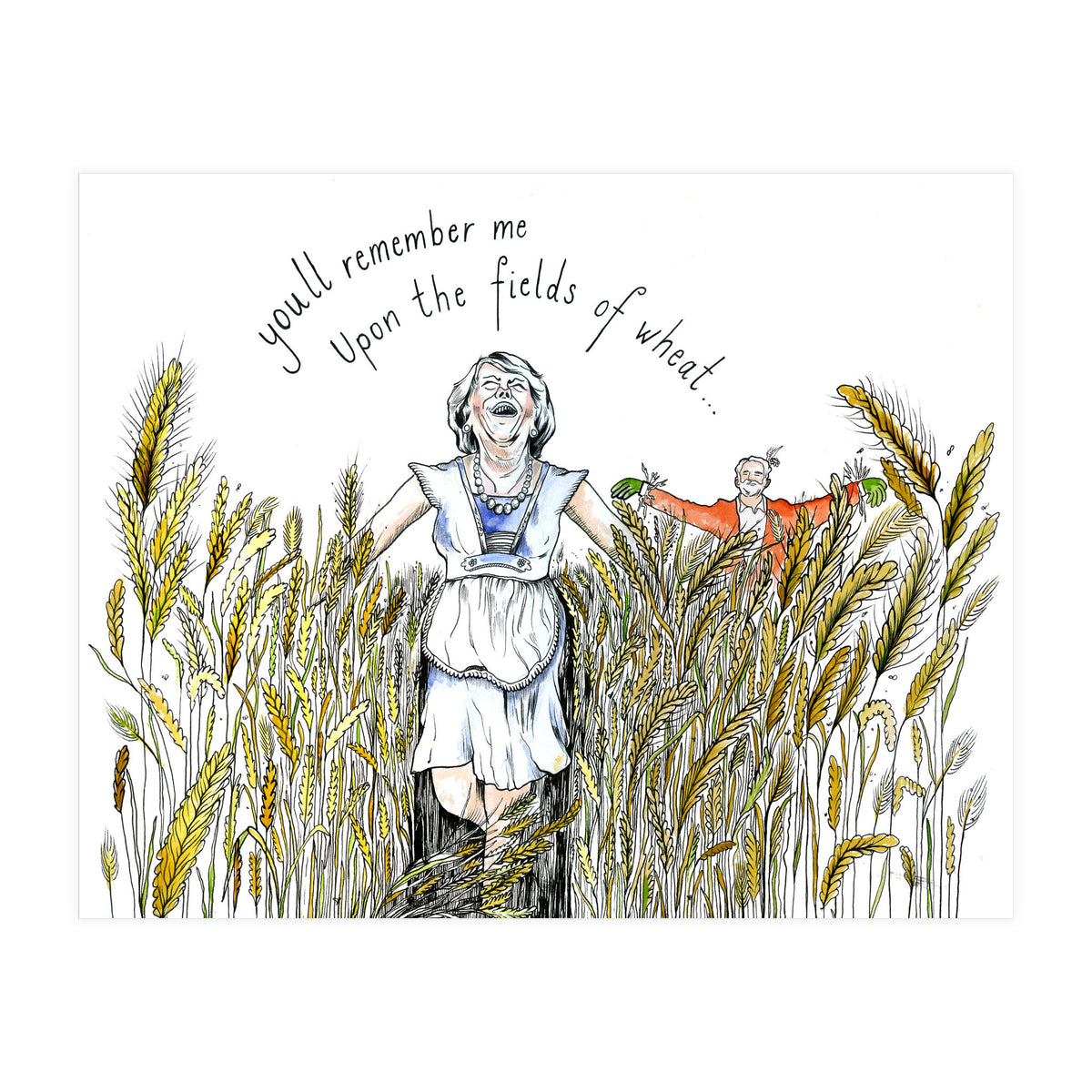 Upon The Fields Of Wheat (Print Only)