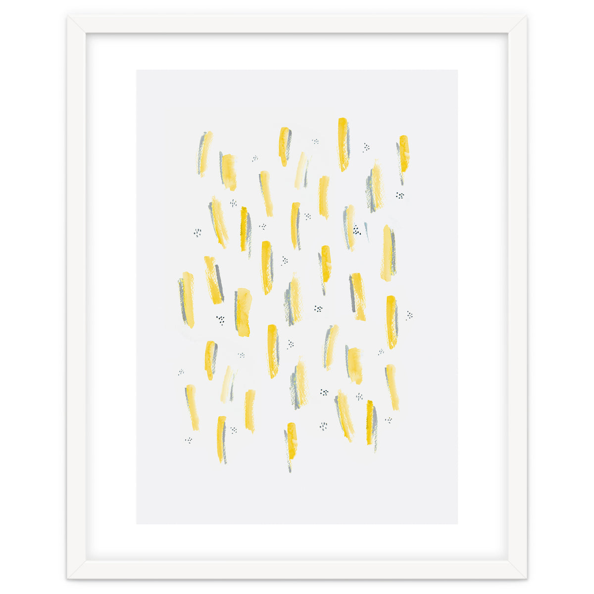 Brush Strokes Mustard