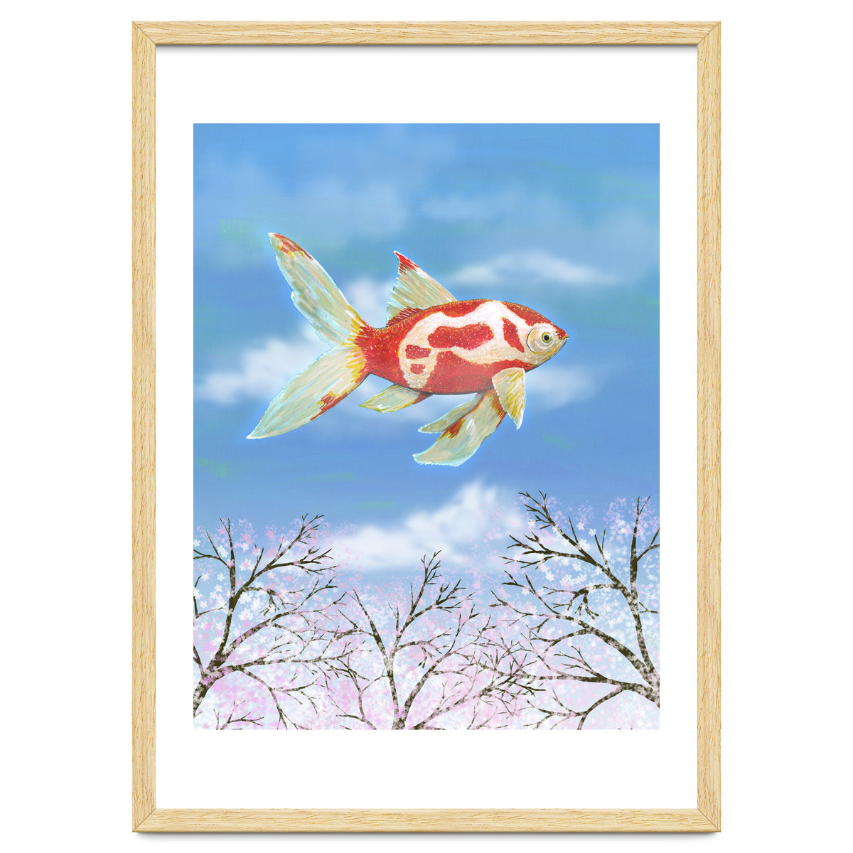 Flying goldfish