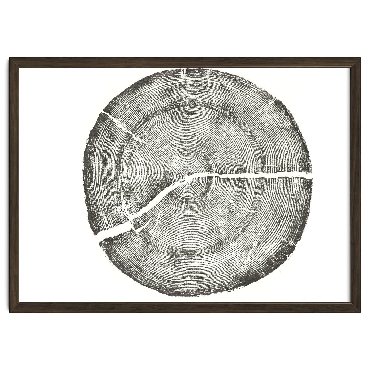Rock Canyon, Tree Ring Print, Woodblock