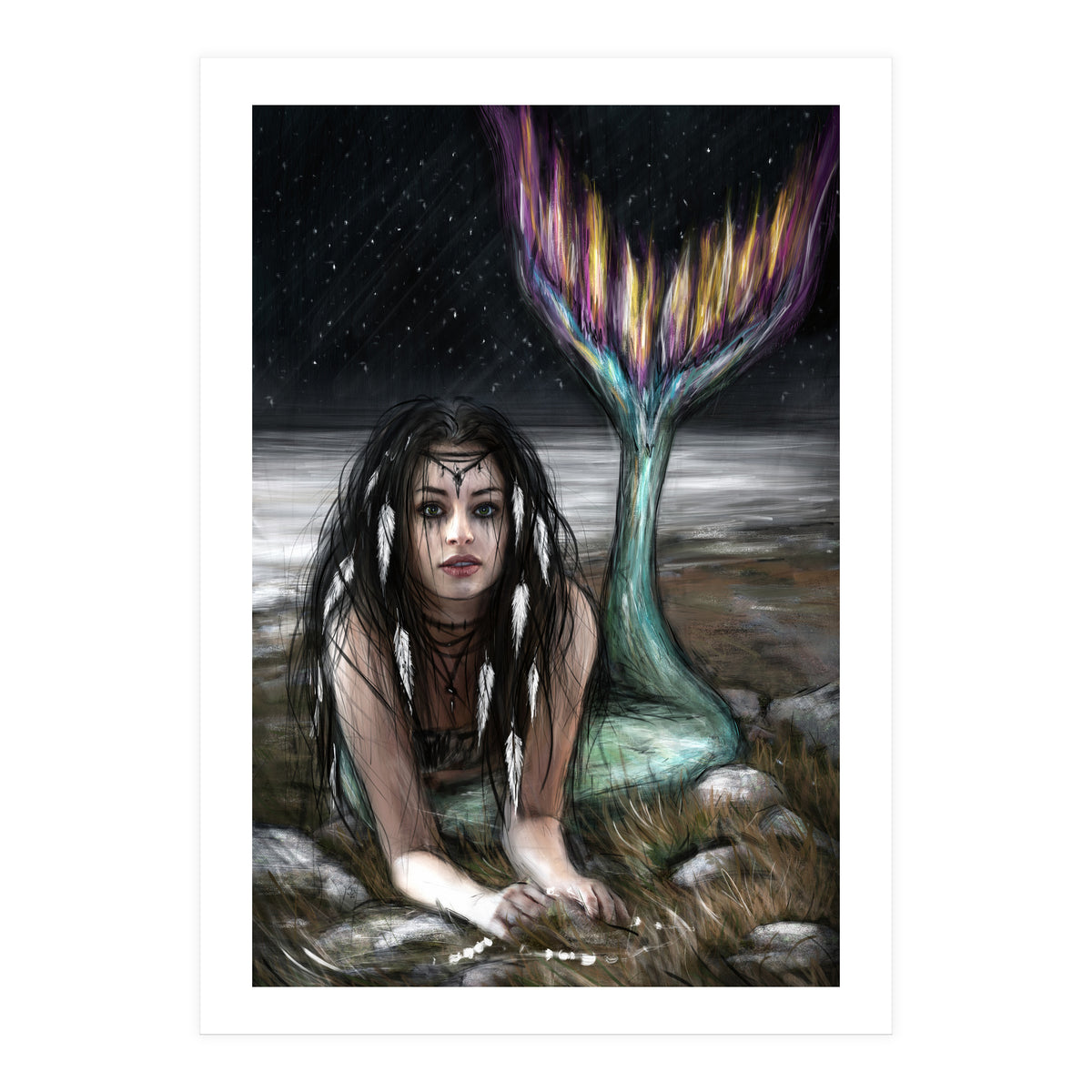 Starlight Mermaid (Print Only)