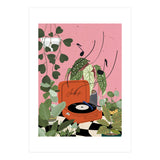 Vinyl Record Player in My Garden (Print Only) thumbnail