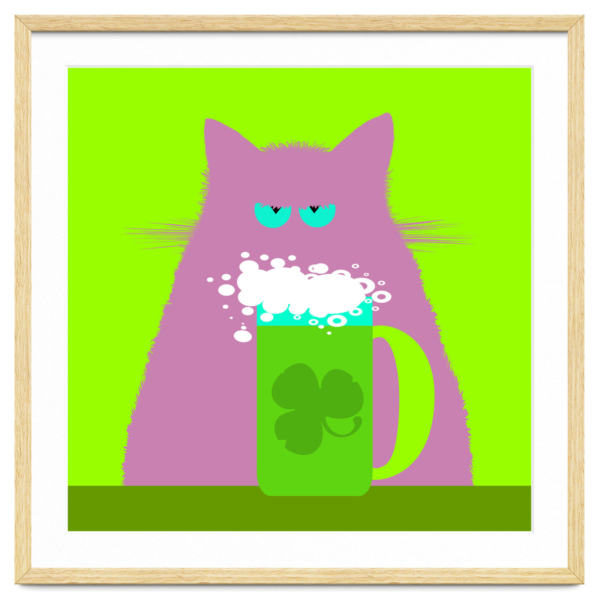 Saint Patrick's Day Lilac Cat