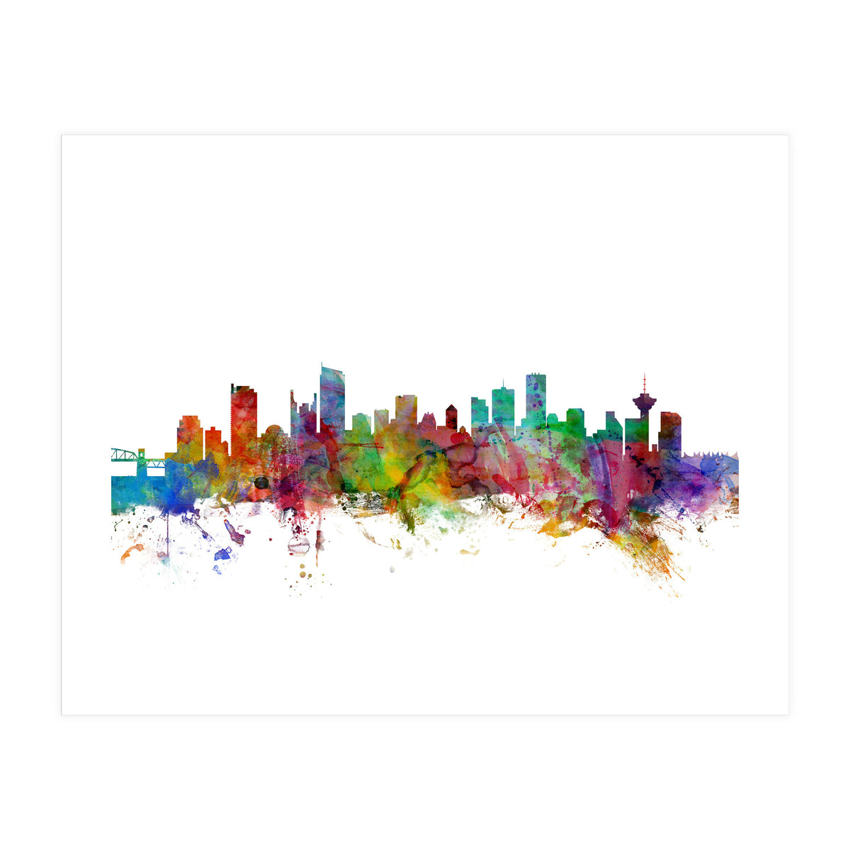 Vancouver Canada Skyline (Print Only)