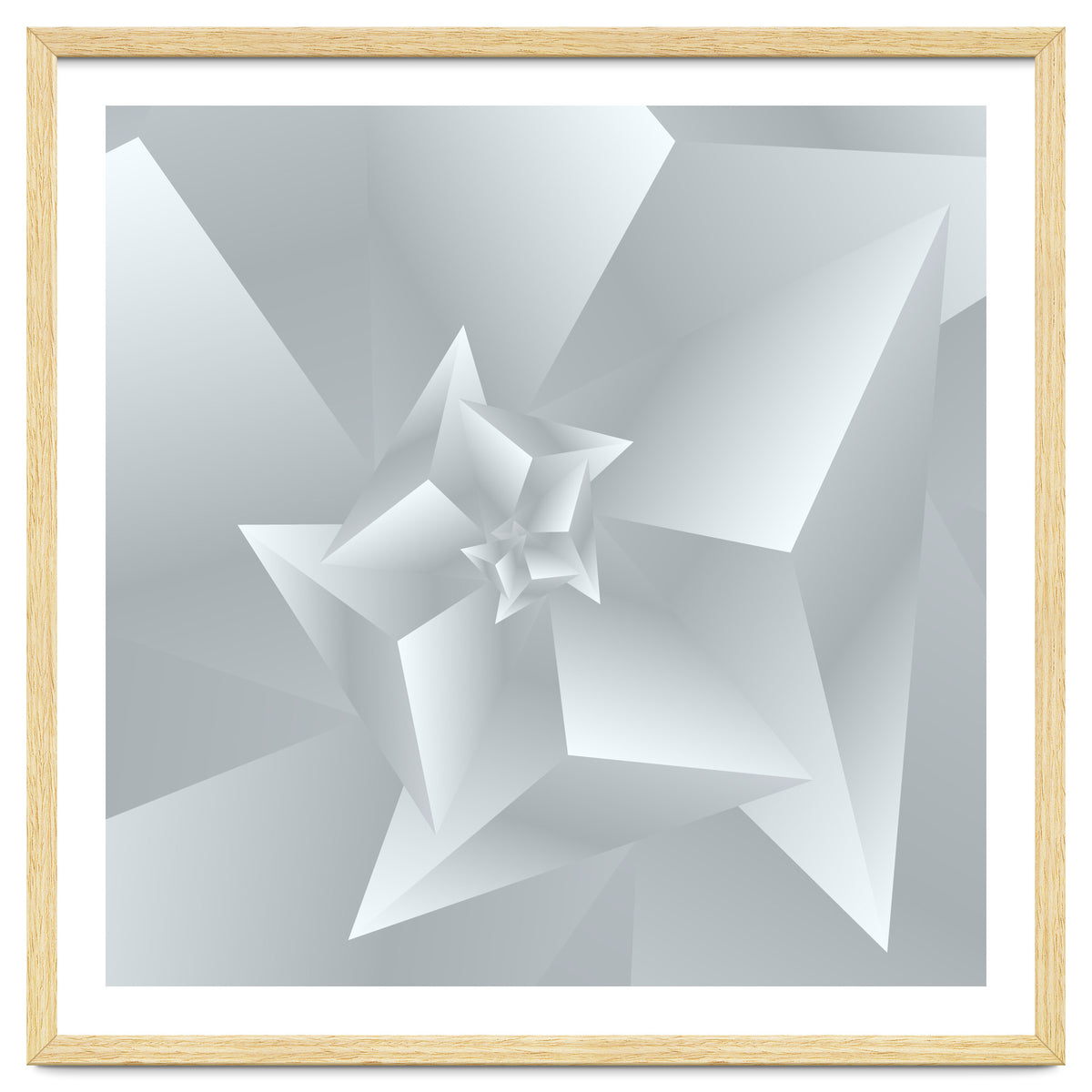 Trendy White Triangle