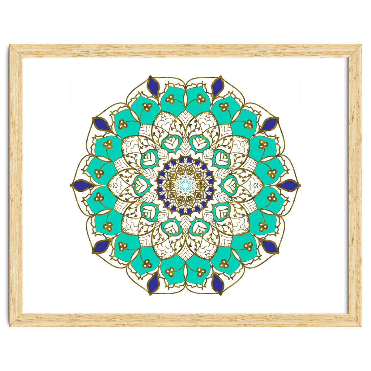 Blue and Gold Mandala