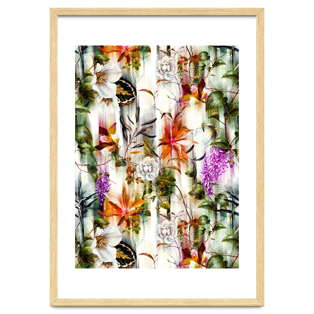 Abstract Motion Blur Floral