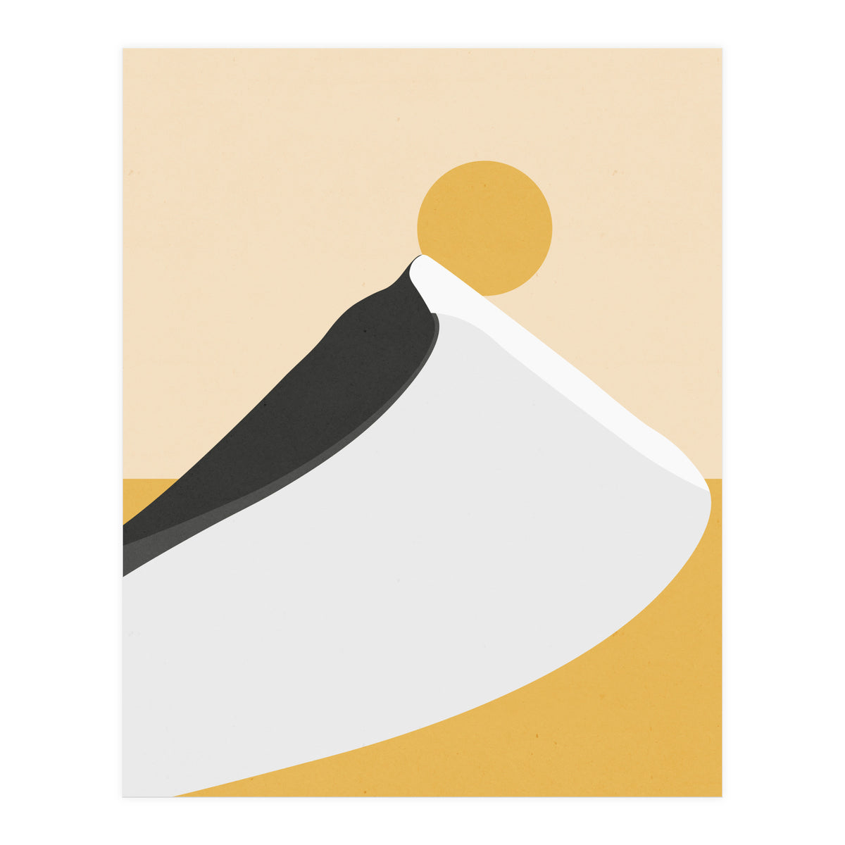 Abstract Dune - Golden Desert (Print Only)