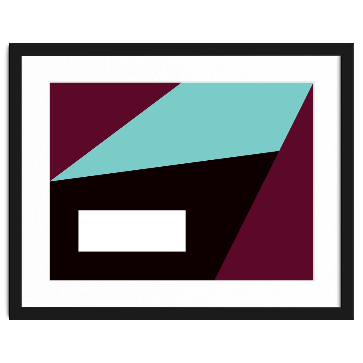 Geometric Shapes No. 84 - purple & turquoise