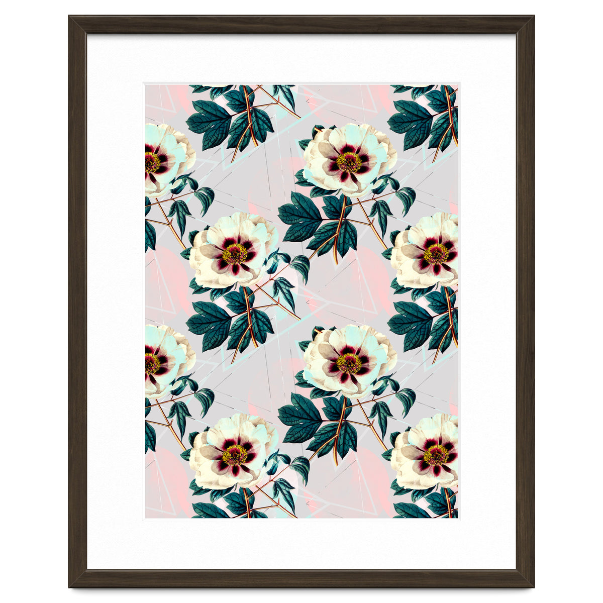 Flowery blooming with geometric