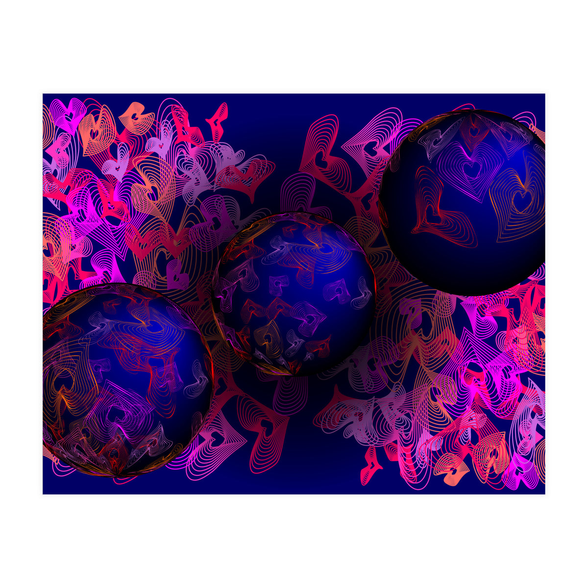 Hearts Of Planet Earth (Print Only)