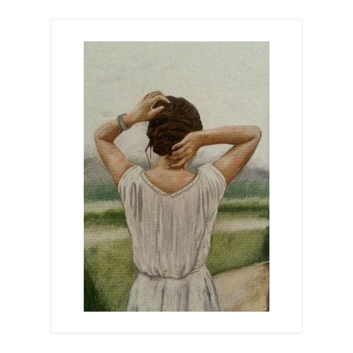 Woman In White (Print Only)