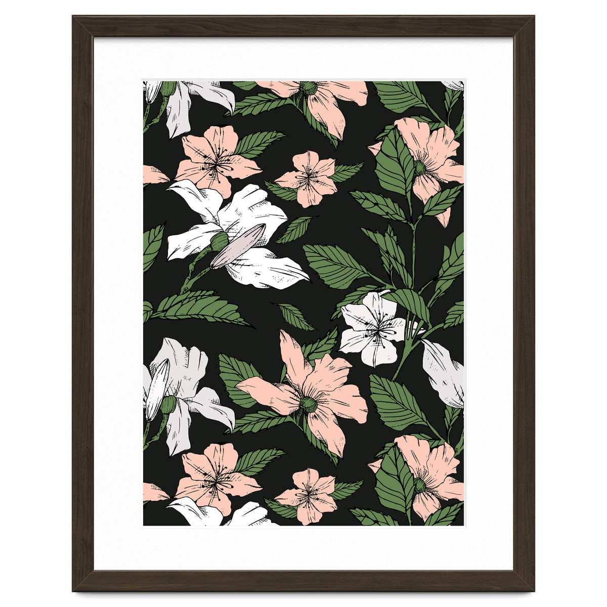 Flowers in the tropical night