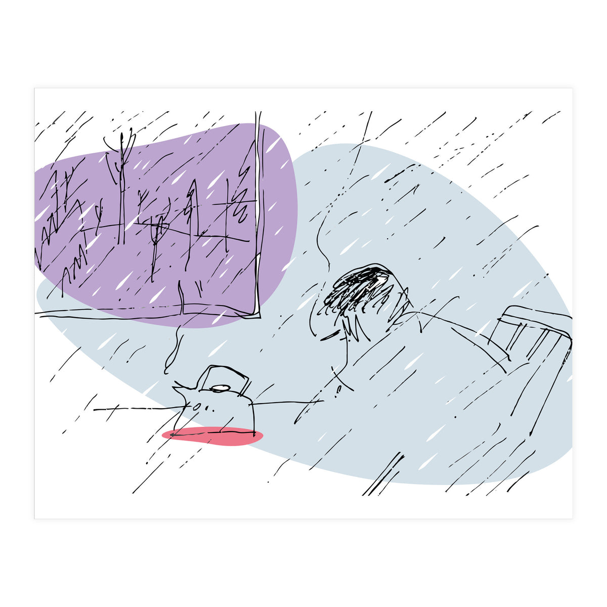 Sad Rainy Day (Print Only)