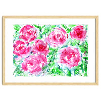 Blooming bouquet || watercolor roses