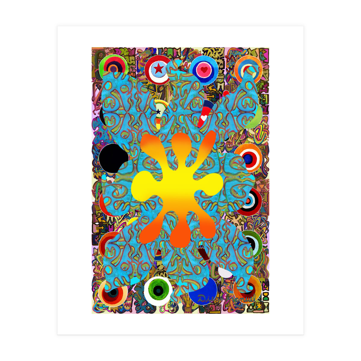 Fuego Y Graffiti 75 (Print Only)