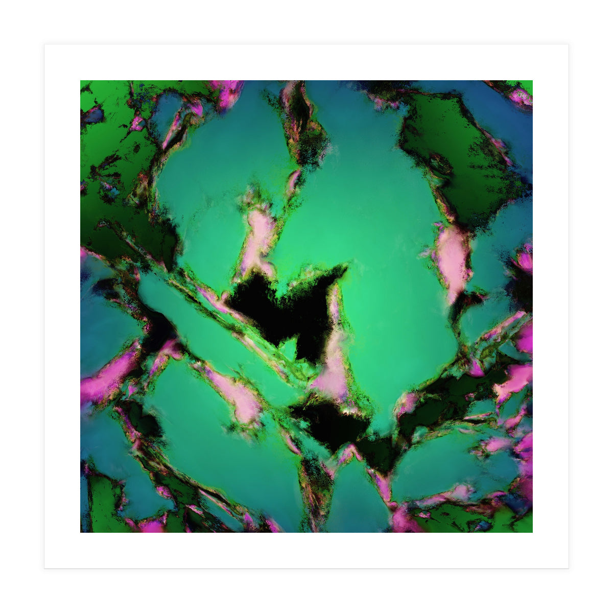 A Working Turquoise Engine (Print Only)