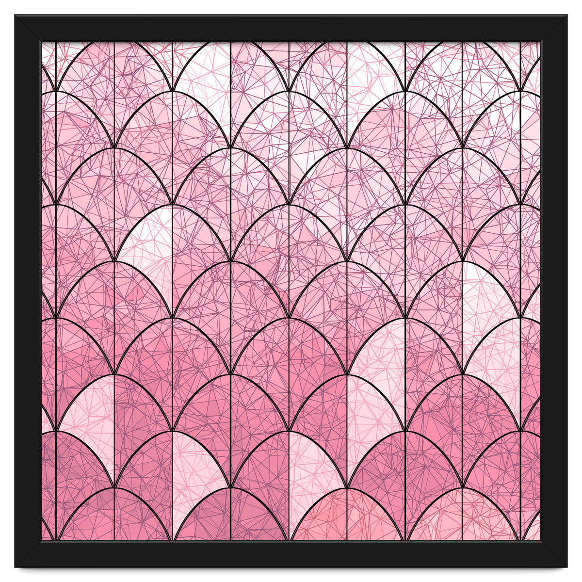 Mermaid scales pink and black