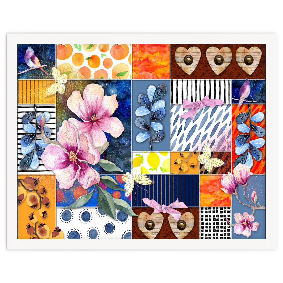 Romantic Floral Collage