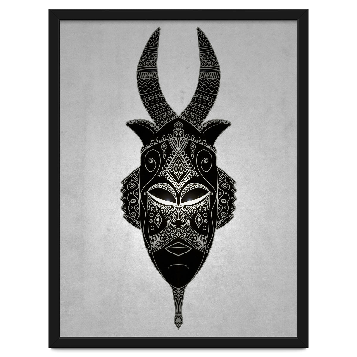 Horned Tribal Mask