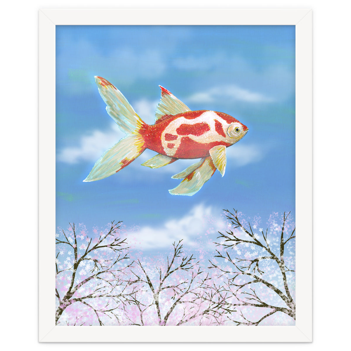 Flying goldfish