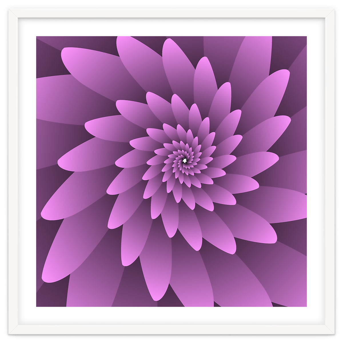 3 D Floral Modern Pink Art
