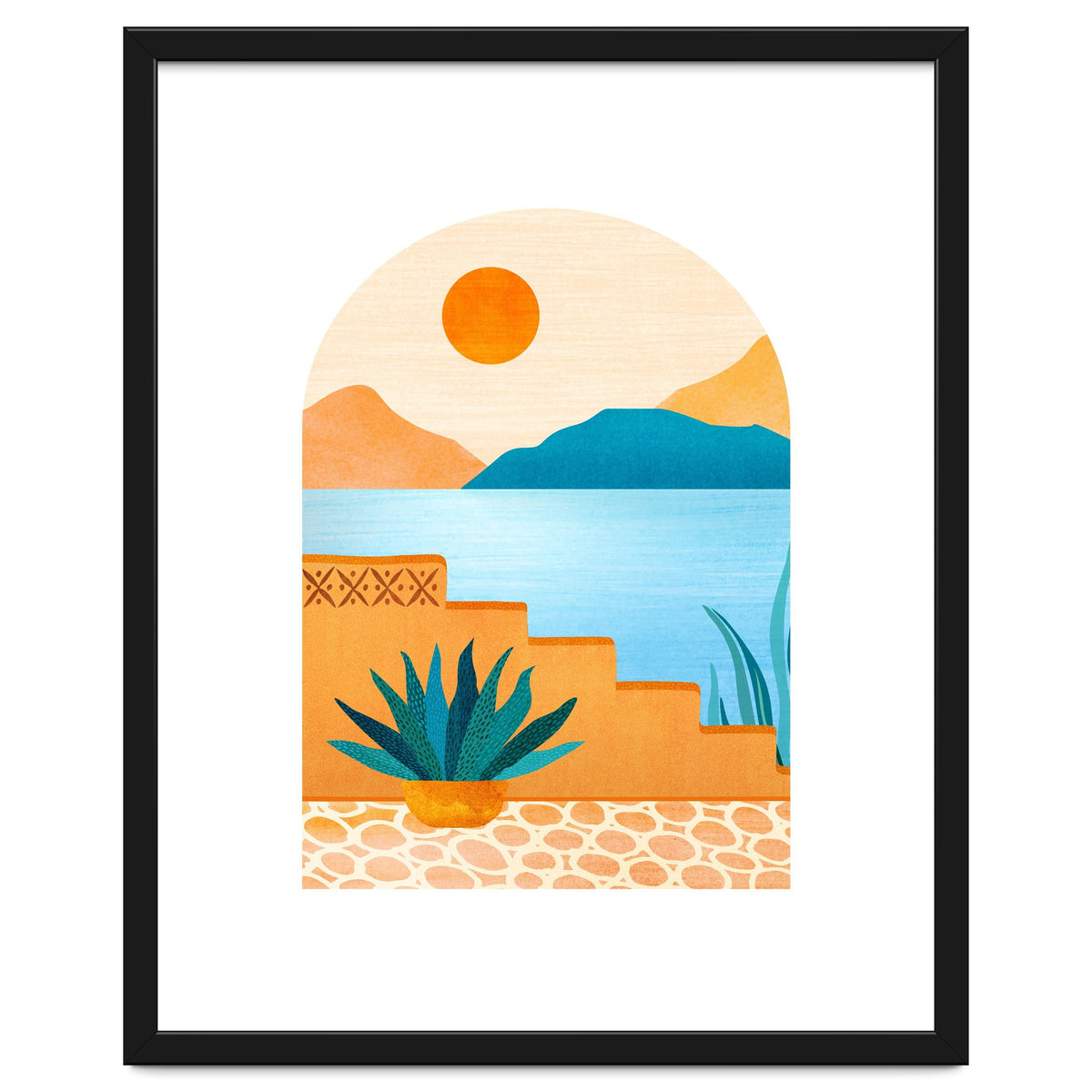 Desert Oasis Landscape