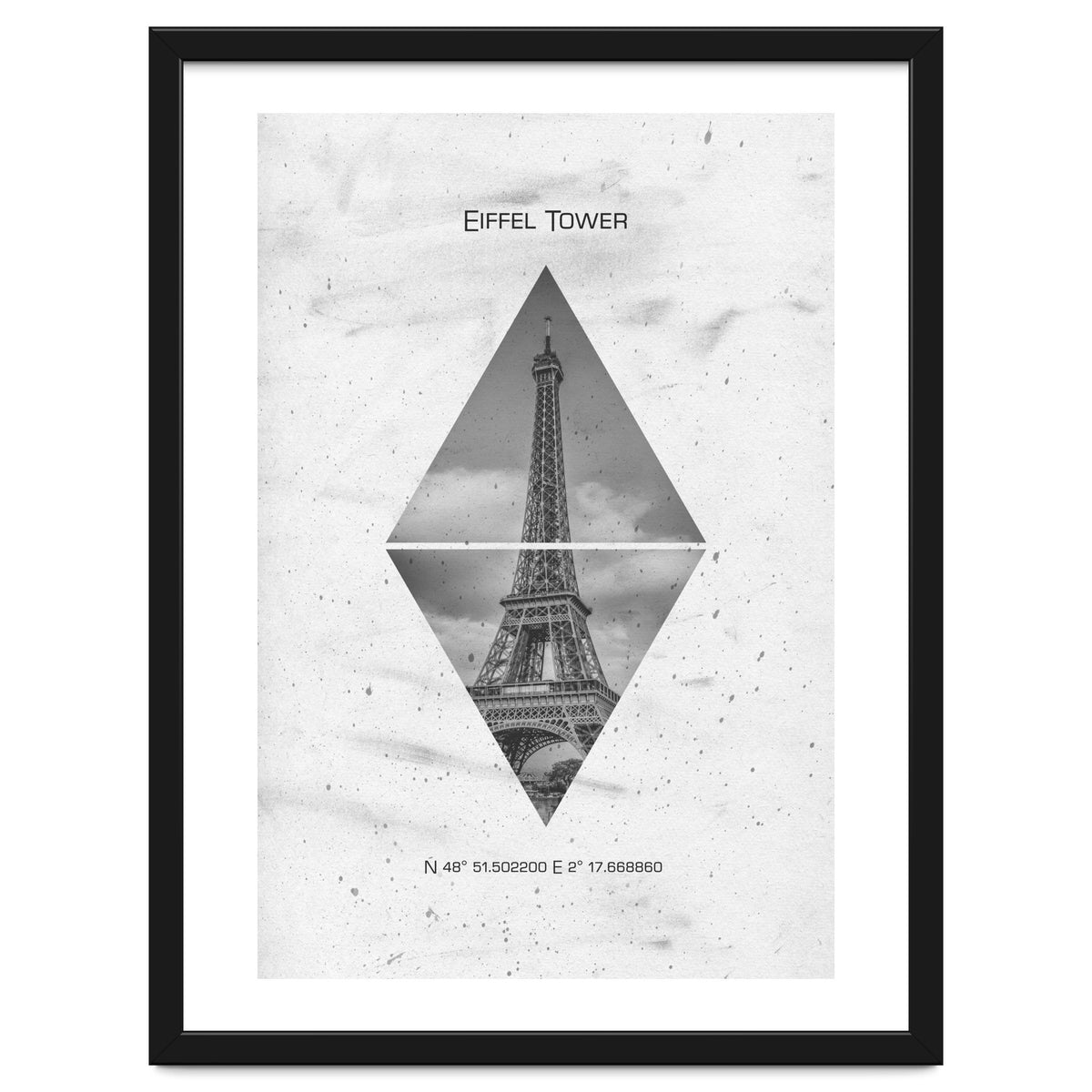 Coordinates PARIS Eiffel Tower