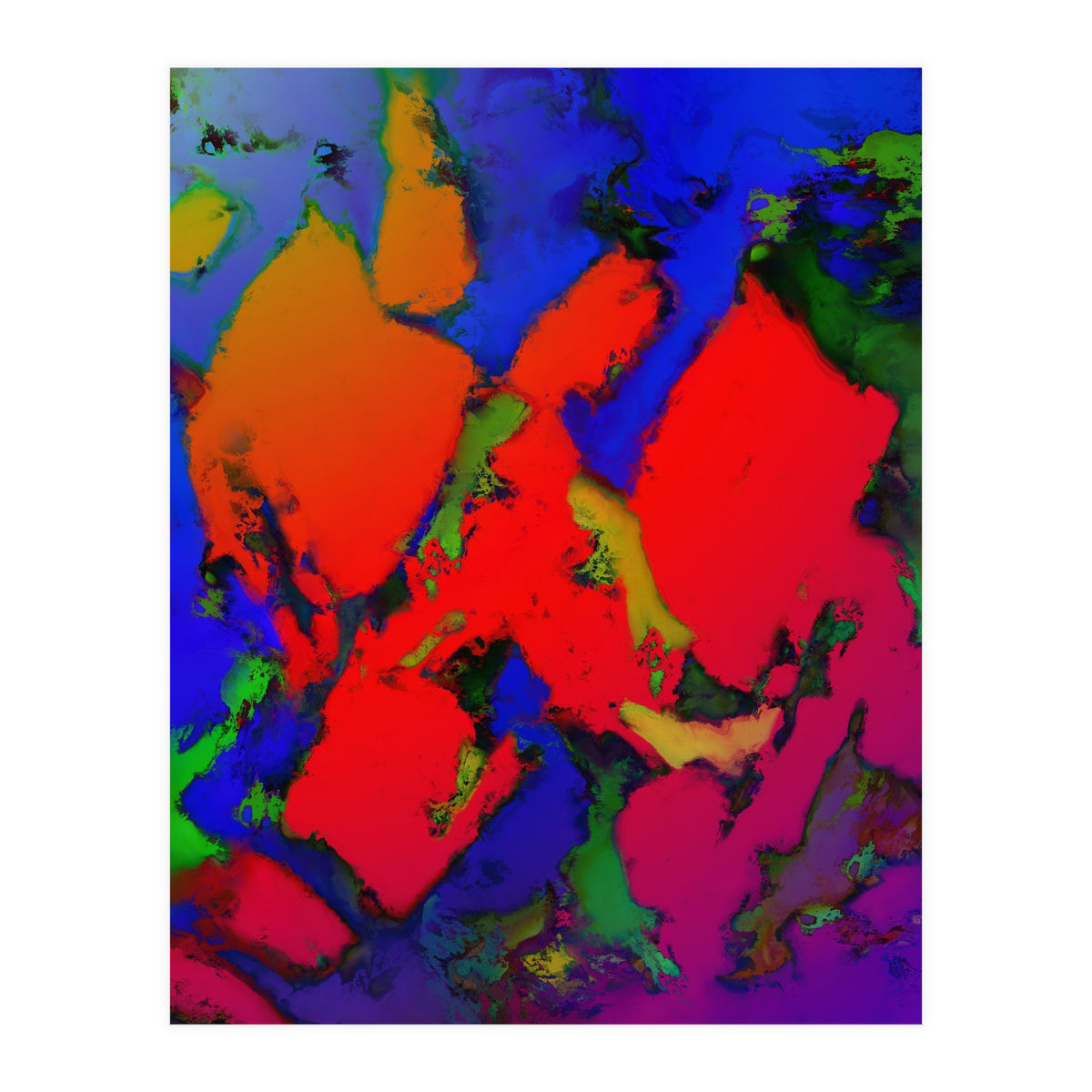 Alligator Red Glow (Print Only)